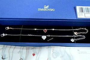 yzuXbg@ANZT?@XtXL[NX^uXbgZbgswarovski crystal wishes heart bracelet set, red, authentic mib 5272249