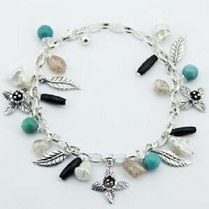 yzuXbg@ANZT?@nhChuXbg^[RCYgRmEVo[handmade bracelet turquoise agate gemstones freshwater pearl 925 silver charms