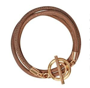 【送料無料】ブレスレット アクセサリ? ベージュニッキlissoniブレスレットblcg05 19cmサイズ nikki lissoni leather bracelet beige brown gold clasp blcg05 19cm size