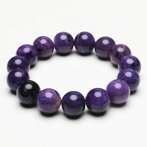 yzuXbg@ANZT?@NX^r[YuXbgXgb`144mm natural purple charoite crystal gemstone stretch beads bracelet zlbb014
