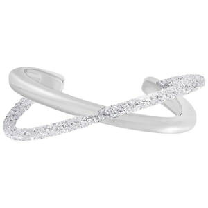 yzuXbg@ANZT?@swarovski 5348046crystaldust cross cuffwhite nibswarovski 5348046 crystaldust cross cuff, white nib authentic