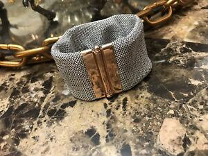 yzuXbg@ANZT?@Vo[bVuXbg[YS[hNXvAWXgANZgadami and martucci silver mesh bracelet wrose gold clasp amp; amethyst accent