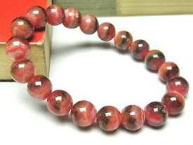 【送料無料】ブレスレット　アクセサリ—　クォーツラウンドビーズブレスレット10mm rare 4a natural rhodochrosite quartz round beads bracelet gift bl9142