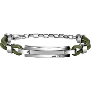 yzuXbg@ANZT?@XeXX`[SWGuXbgbreil bridge bracelet in stainless steel and rubber jewel mens