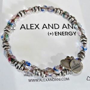 �y���������z�u���X���b�g�@�A�N�Z�T��?�@�A���b�N�X�A�jmulti mosaic souk���V�Awrap�u�h�E66alex and ani crystal multi mosaic souk russian silver beaded wrap vintage 66