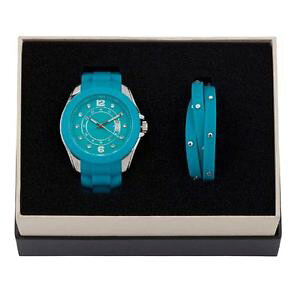 yzuXbg@ANZT?@dse 5122584uXbgVR[ZbgXtXL[dse 5122584 blue watch with bracelet silicone set swarovski crystal authentic