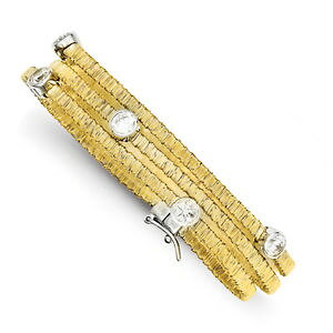 yzuXbg@ANZT?@X^[OVo[tbVt@V[uXbg925 sterling silver flash goldplated fancy cz bracelet 725