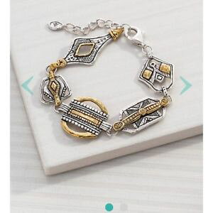 �y���������z�u���X���b�g�@�A�N�Z�T��?�@�u���X���b�g�u�����h�X�^�[�����O�V���o�[silpada globetrotter bracelet brand sterling silver amp; brass b3214
