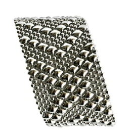 【送料無料】ブレスレット　アクセサリ—　セルジオグティエレスサイズシルバーメッシュカフブレスレットシングルsg liquid metal silver mesh cuff bracelet by sergio gutierrez b44 all sizes