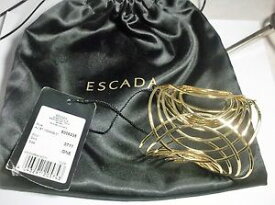 【送料無料】ブレスレット　アクセサリ—　エスカーダカフブレスレットタグポーチauthentic escada gold statement cuff bracelet 5006235 nwt tags pouch