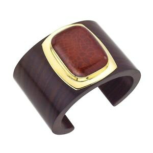 �y���������z�u���X���b�g�@�A�N�Z�T��?�@���[�Y�E�b�h�J�l�J�t18k vermeil rosewood amp; carnelian cuff
