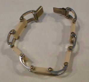 �y���������z�u���X���b�g�@�A�N�Z�T��?�@�A�[���f�R�u���X���b�gold art deco bracelet 1925 in galalith jakob bengel