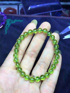 yzuXbg@ANZT?@yhbgEhr[YuXbgnatural green peridot gemstone round beads bracelet aaaa 8mm