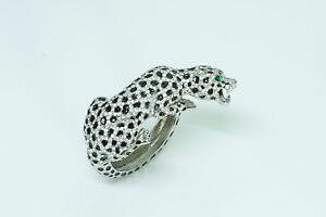 �y���������z�u���X���b�g�@�A�N�Z�T��?�@listingvintage�q���E�G�i�����u���X���b�g listingvintage panther enamel crystal bracelet