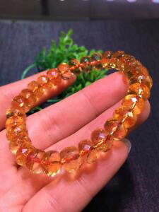 yzuXbg@ANZT?@Vgr[YuXbgnatural citrine quartz crystal marquise beads wealthy bracelet 9mm aaaa