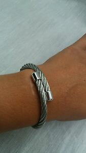 yzuXbg@ANZT?@NVbNpXJtuXbgXeXbeautiful classic phillippe chariol stainless by pass cuff bracelet