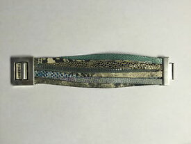 【送料無料】ブレスレット　アクセサリ—　ワイドカフレザーブレスレットターコイズトルコアニマルプリントheet riot wide cuff leather bracelet turquoise and animal print