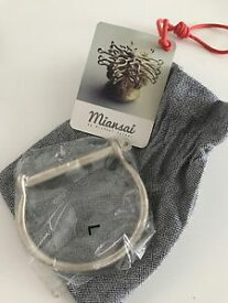 【送料無料】ブレスレット　アクセサリ—　スターリングシルバーネジブレスレットブランドmiansai sterling silver screw bracelet, brand , brushed finish