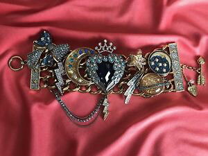 �y���������z�u���X���b�g�@�A�N�Z�T��?�@�W�����\���u���X���b�gbetsey johnson heavens to betsey lightning bolt star moon planet galaxy bracelet