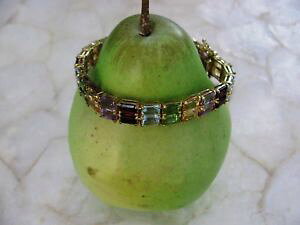 yzuXbg@ANZT?@uXbgXTCVo[S[hbL}`J[ejXuXbgbracelet, ross simons silver, goldplated multicolored tennis bracelet 7 18