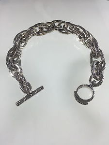 【送料無料】ブレスレット アクセサリ― スパイラルスターリングシルバーブレスレットcharitan infinity helix sterling silver braceletのサムネイル