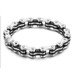 yzuXbg@ANZT?@oCNN`F[XeXX`[YuXbg{bNXbike link chain stainless steel mens bracelet gift box