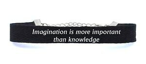 �y���������z�u���X���b�g�@�A�N�Z�T��?�@�R�b�g���u���X���b�g�X�}�[�gcotton bracelet imagination is more important than knowledge gift stylish design