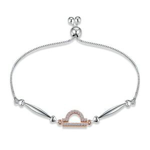 【送料無料】ブレスレット アクセサリ? スターリングシルバーブレスレット925 sterling silver 12 constellation astrology bracelet libra e4v2