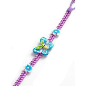 【送料無料】ブレスレット　アクセサリ—　ピンクパープルバタフライブレスレットtoc girls pink amp; purple butterfly fimo charms bracelet 75