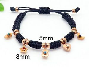 �y���������z�u���X���b�g�@�A�N�Z�T��?�@�X�e�����X�g���Rwomans stainless steel turquoise star moon love heart adjust bear bracelets