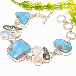 yzuXbg@ANZT?@JularimaropaliteWG[78 sb949caribbean larimar, opalite gemstone fashion jewelry bracelet 78 sb949