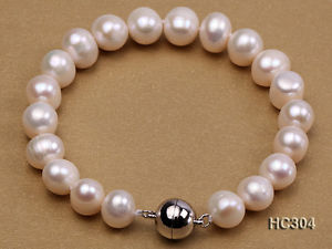 【送料無料】ブレスレット アクセサリ― ファッションホワイトラウンドブレスレットfashion 1011mm white round cultured freshwater pearl bracelet 75 gifts