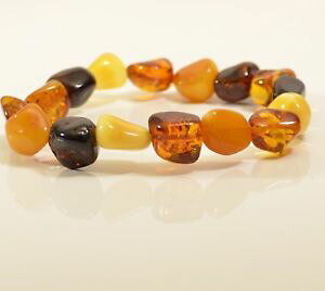 yzuXbg@ANZT?@og}`J[uXbgTCYnatural genuine baltic amber multicolor bracelet adult size 9,3 gr c2396