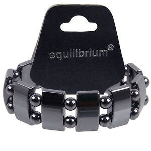 �y���������z�u���X���b�g�@�A�N�Z�T��?�@�_�[�����o�[neu qualitt herren damen equilibrium groe bar amp; kugel stretchbar hematit