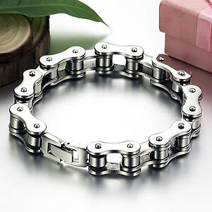 yzuXbg@ANZT?@N`F[XeXWG[YuXbggood quality bicycle link chain stainless steel jewelry mens bracelet 12mm wide