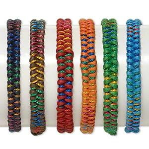 �y���������z�u���X���b�g�@�A�N�Z�T��?�@�W��1820ju vrac amiti brcelet mix rglable macram multicolore, 6 quantit