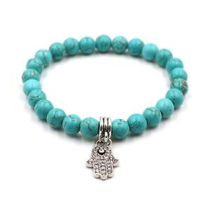 �y���������z�u���X���b�g�@�A�N�Z�T��?�@�u���X���b�g�`�F�[���y���_���gjewelries���[�vnatural stones charm bracelet lava beads rope chain hand pendant women jewelries