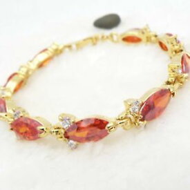 【送料無料】ブレスレット　アクセサリ—　ルビー18kホワイトゴールドgpruby crystal horses eye jewel 18k white gold gp ebullient bracelet