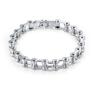 yzuXbg@ANZT?@uXbg`F[XeXX`[Ybracelet bicycle chain stainless steel 304 polished 21,8 cm mens armkette
