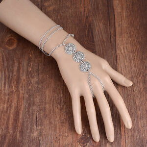�y���������z�u���X���b�g�@�A�N�Z�T��?�@�f�X���[�uas de38387 bohmen charme jahrgang einfache silber slave kette uberzogener zink