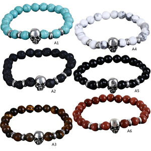 �y���������z�u���X���b�g�@�A�N�Z�T��?�@�f�Has de34060 deauen manner natursteine schadel korn silber uberzogene zink legi