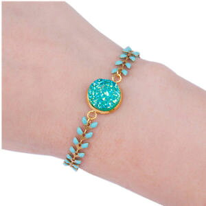 �y���������z�u���X���b�g�@�A�N�Z�T��?�@�u���X���b�g�u���X���b�gas fr34259 couleur or drusy charm bracelet vert menthe 1pc cuivre bracelets met