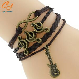 �y���������z�u���X���b�g�@�A�N�Z�T��?�@�f�u�����Yas de38695 bronze gitarre anhanger unendlichkeit musik hinweis zink legierung k