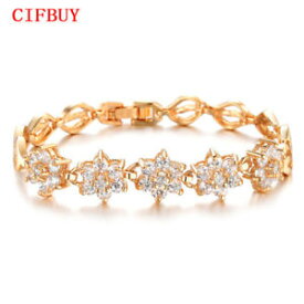 【送料無料】ブレスレット　アクセサリ—　ダーメンロマンチックゴールドcifbuy damen armbnder romantic gold farbe aaa kubikzircon hochzeits armreifen