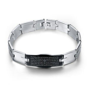 �y���������z�u���X���b�g�@�A�N�Z�T��?�@�p�����[�_�N���X�G���J���g���K��armbnder pulsera para hombre moda acero inoxidable jess cruz encanto regalo