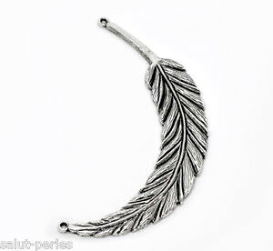 �y���������z�u���X���b�g�@�A�N�Z�T��?�@25 bijoux pendentifs charms plume 95x18mm