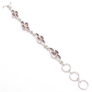 yzuXbg@ANZT?@NX}Xv[guXbgkunzite gemstone silver plated christmas mothers gift bracelet 7 to 8 er45664