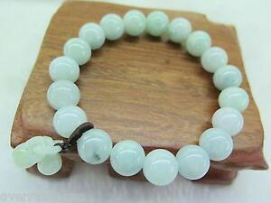 yzuXbg@ANZT?@qXCANAr[YuXbgnatural grade a jade jadeite 10mm aqua beads bracelet with charms