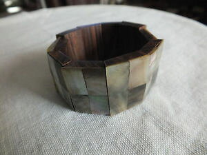 【送料無料】ブレスレット アクセサリ? ユニークリバーシブルストレッチブレスレットウッドワイドニースunique reversible stretch bracelet wood amp; marbled 1 14 wide nice