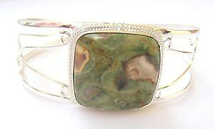yzuXbg@ANZT?@r[zoasiteJtXuXbghandmade silver plated gemstone cuff bracelet in ruby zoasite